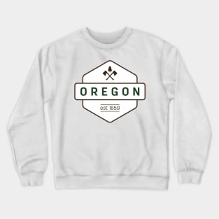 Oregon Axe Badge Crewneck Sweatshirt